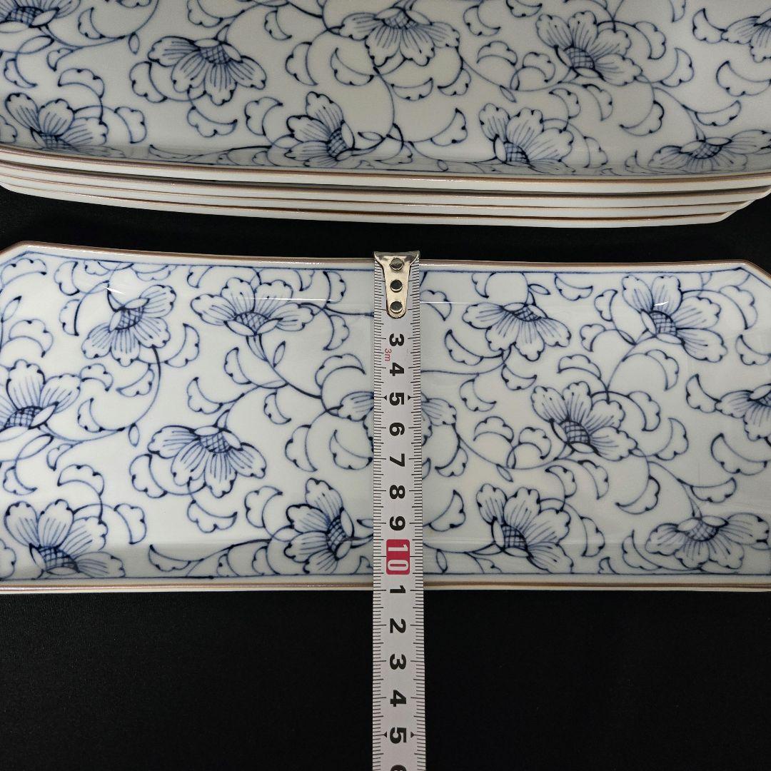 たち吉 古都唐草 焼物皿 長角皿