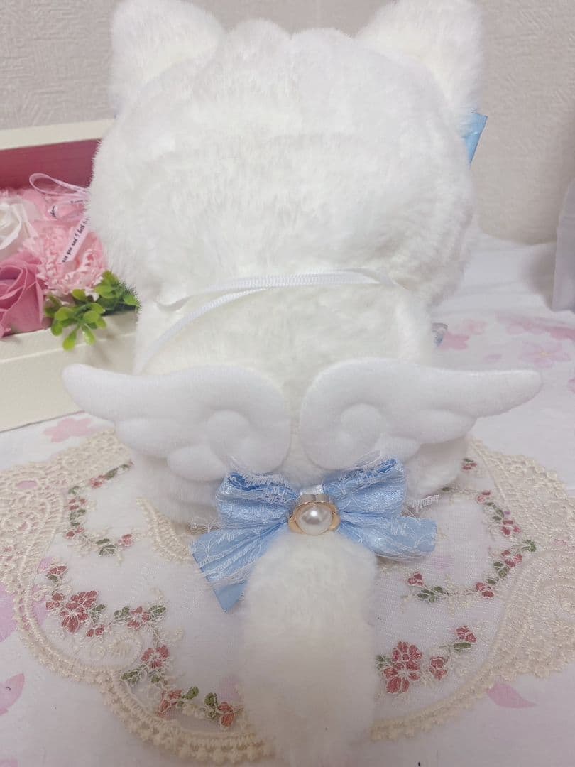 ぬい服　きぐるみ　ともぬい　新衣装　猫耳　水色