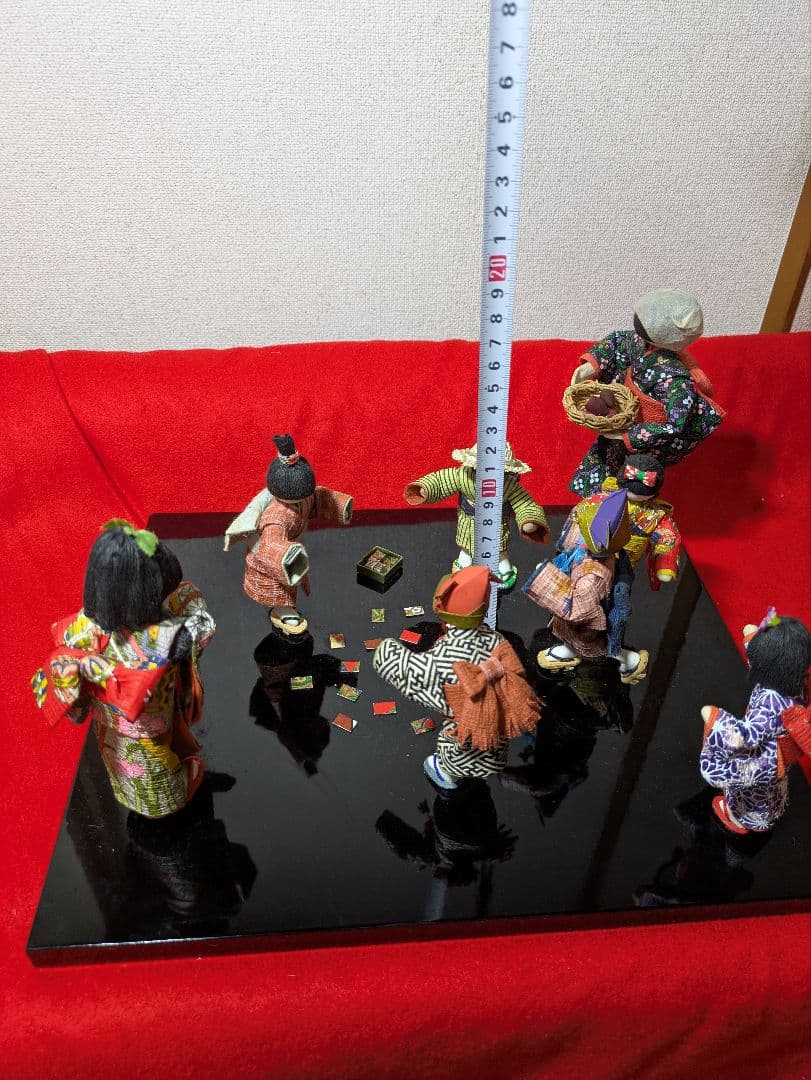 和紙人形　和紙細工　昭和メンコ遊び　ハンドメイド１点物