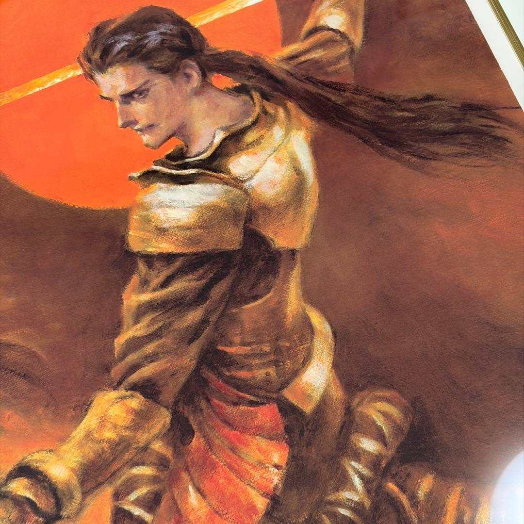 【希少】末弥純 落日 リトグラフ アート 額64cm 保証書付