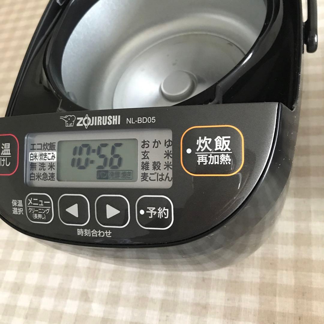 象印 NL-BD05 炊飯器 ブラック 21年製◉USED品