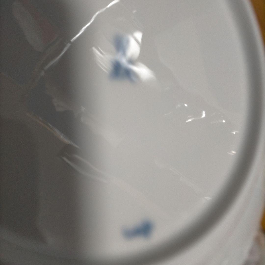 ほぼ未使用 マイセン 波の戯れ ホワイト プレート 22.5cm 2枚セット