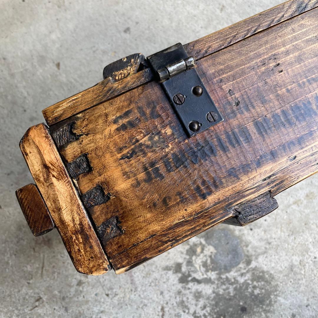 【実物リペア】ポーランド軍 7.62mm 弾薬箱 ヴィンテージ仕上げ木箱