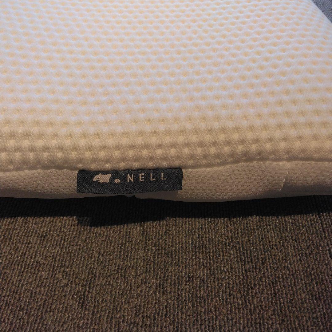 【開封済・一度使用】NELL まくら 枕 安眠 快眠 枕カバー付き 体圧分散