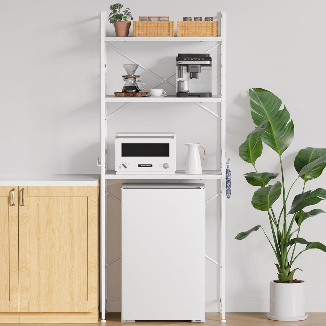 訳あり品❣ 冷蔵庫ラック ゴミ箱上ラック 幅60×奥行40×高さ180cm