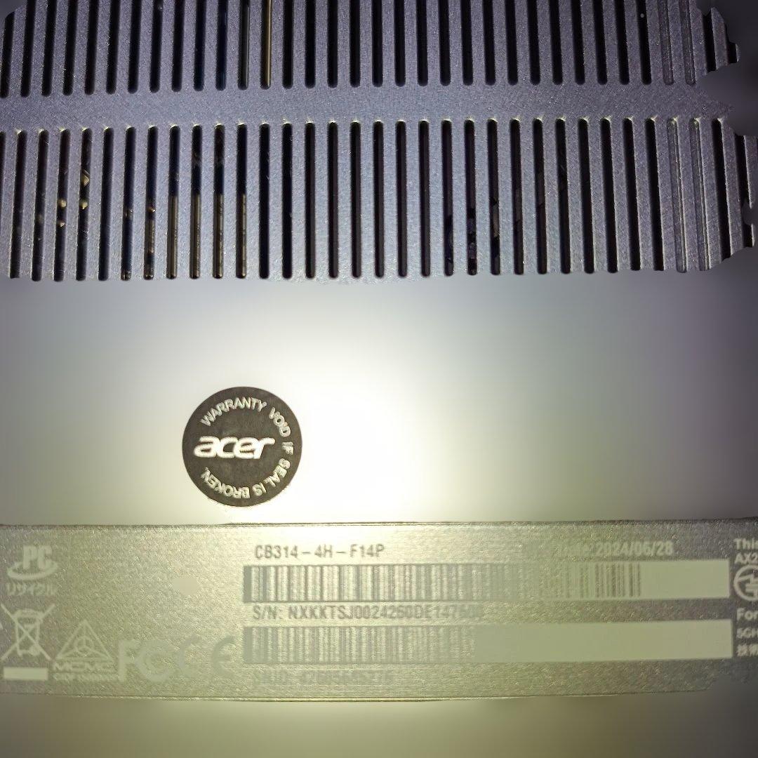 Chromebook本体 Acer Chromebook C8314-4H-F14P n100