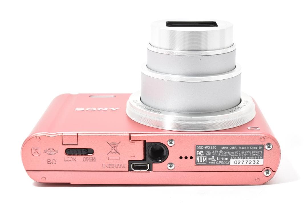 ほぼ新品 ソニー SONY Cyber-shot DSC-WX350 ピンク