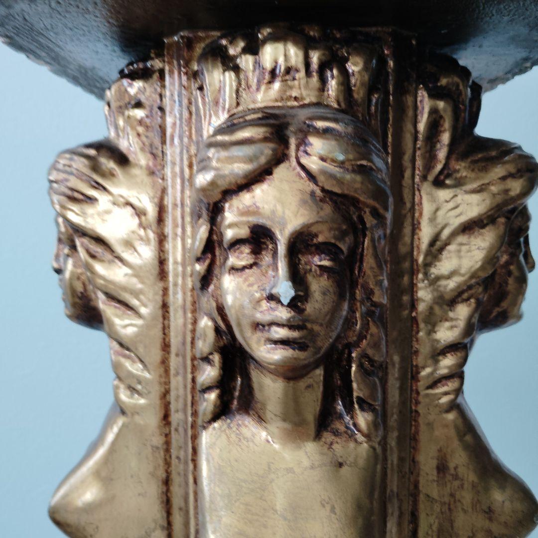 カリアティード プランタースタンド女像柱装飾台 花台 彫像台 アンティーク