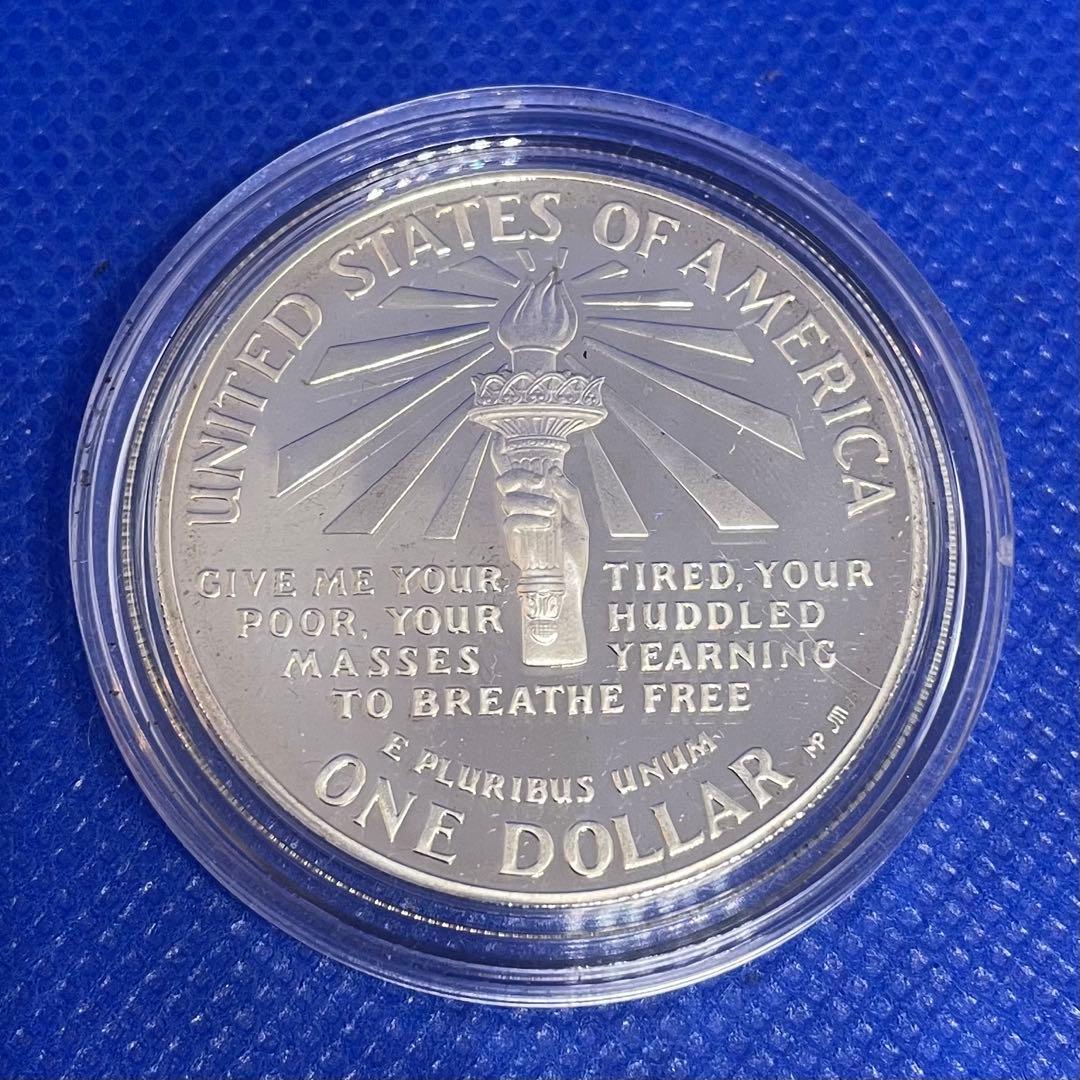 銀貨26.7g★アメリカ 1986年 自由の女神 リバティ ★1ドル銀貨