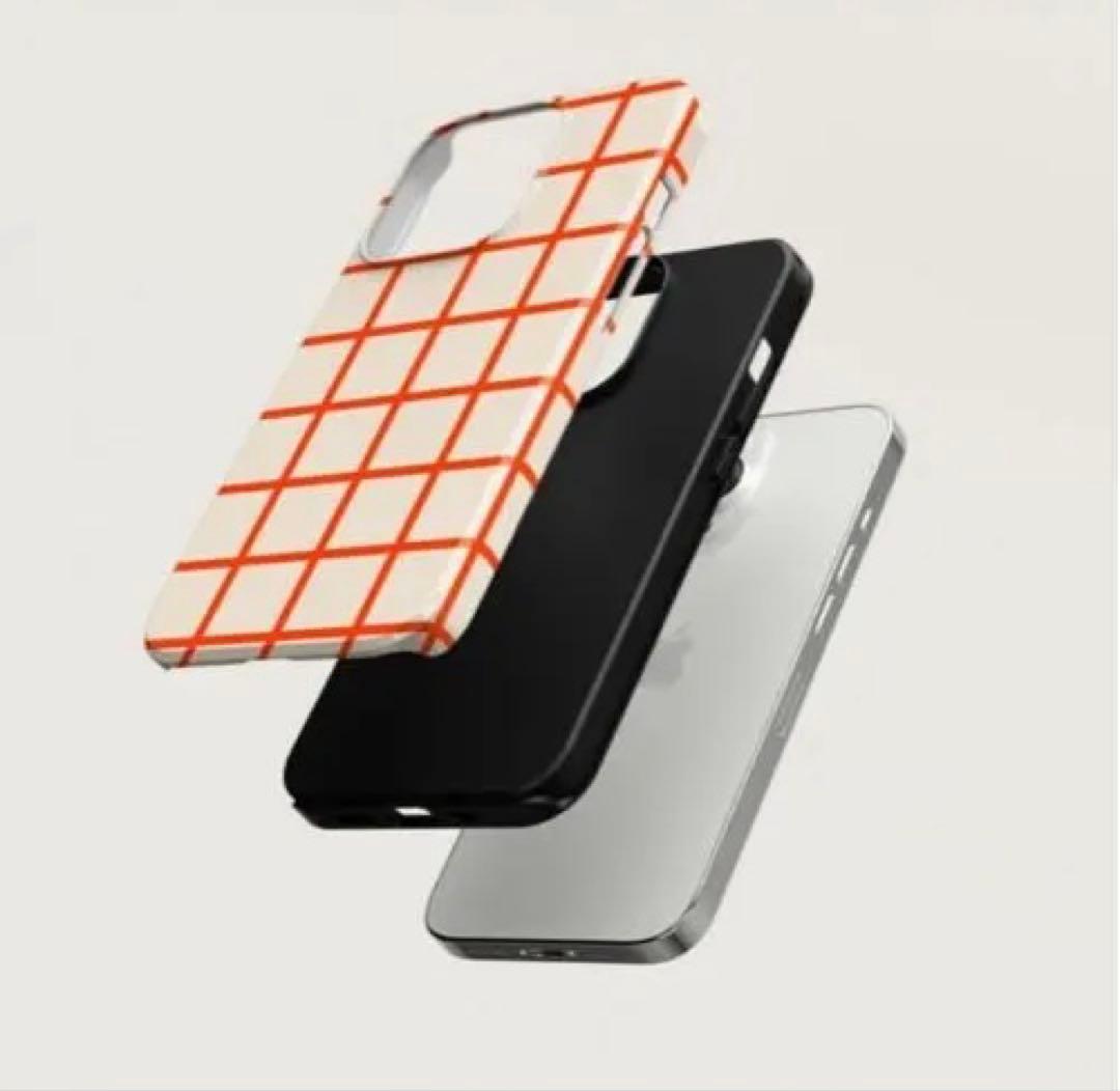 iPhone12ケースCASE FACE Orange on Cream