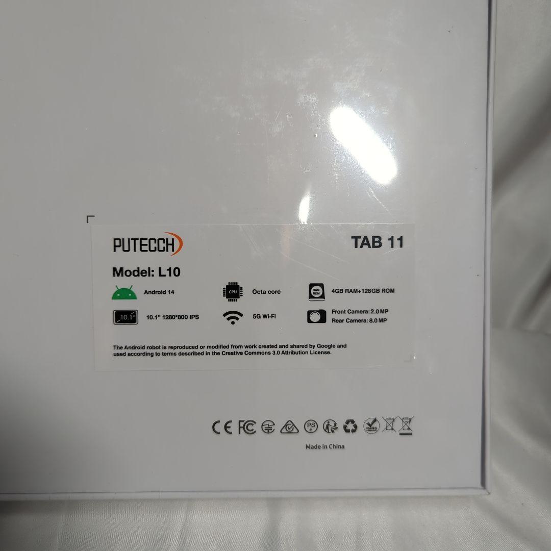 PUTTECH Android 14 タブレット 10インチ