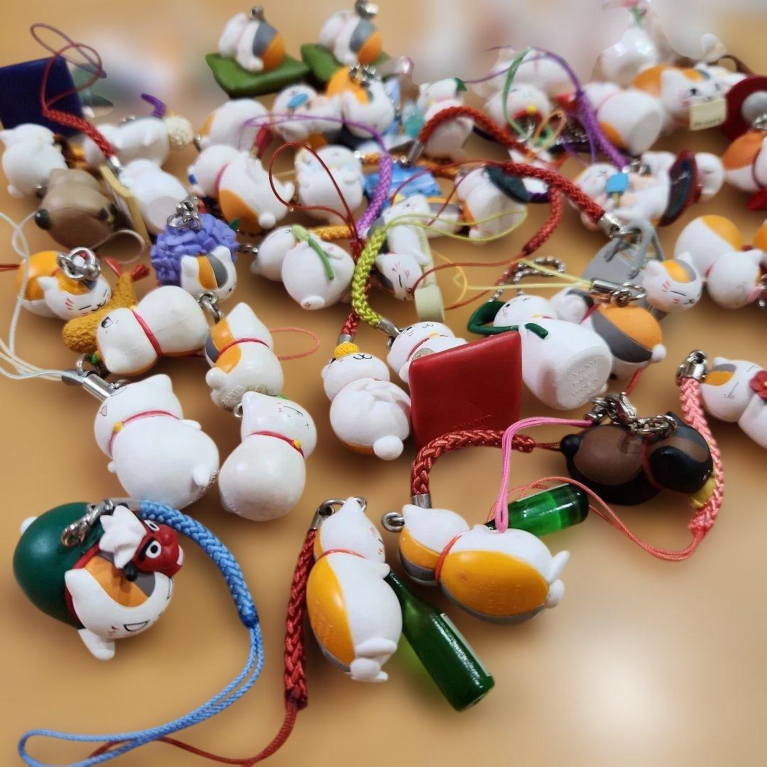 夏目友人帳　にゃんこ先生　根付　ストラップ　合計46個