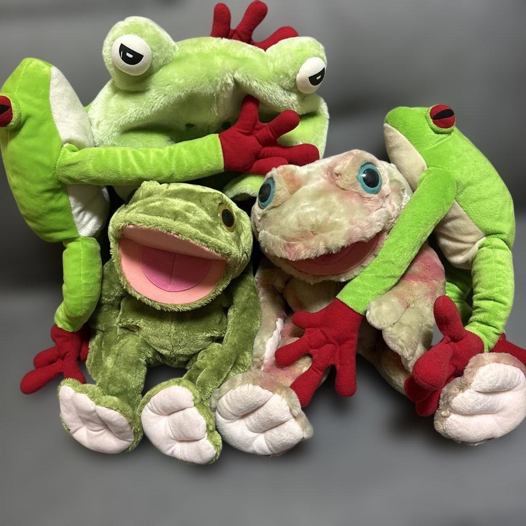 昭和レトロ　カエル君　5点まとめ売り　トイザらス　ぬいぐるみ　被り物　希少