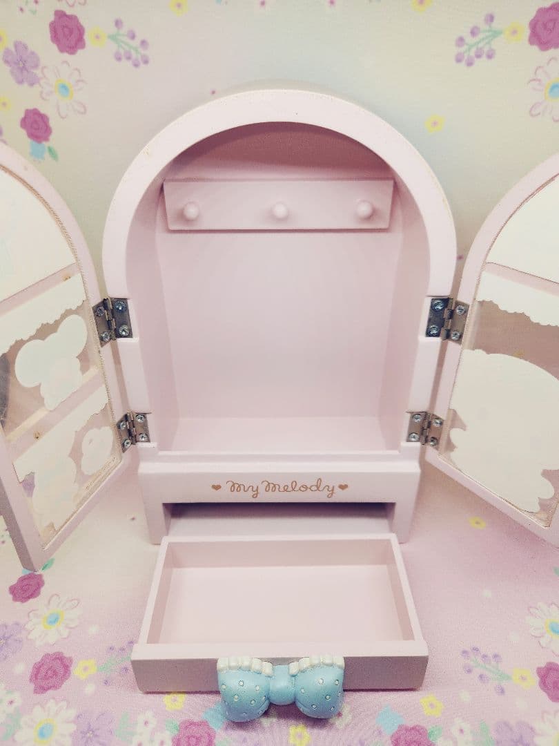 マイメロディ　アクセサリーケース　ミニチェスト　木製　Sanrio　マイメロ