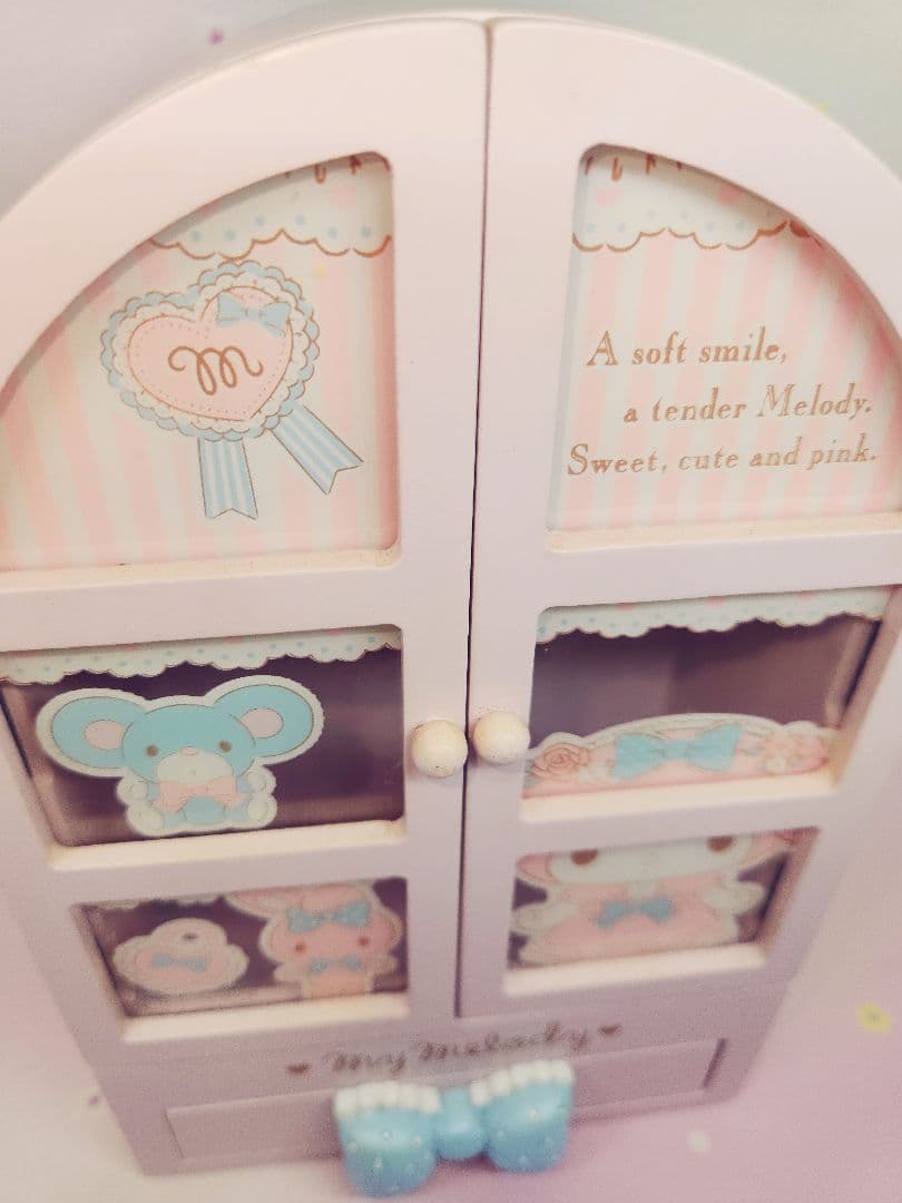 マイメロディ　アクセサリーケース　ミニチェスト　木製　Sanrio　マイメロ
