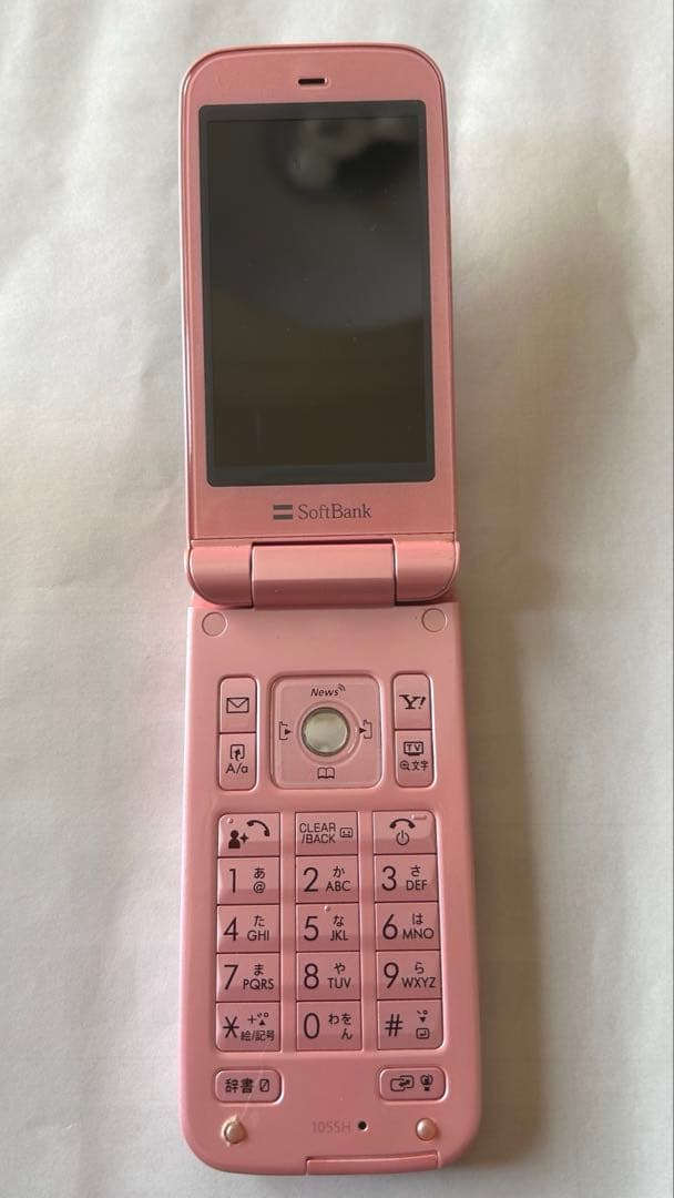 #携帯電話　ソフトバンク　105SH ガラケー　折りたたみ式　スマートフォン