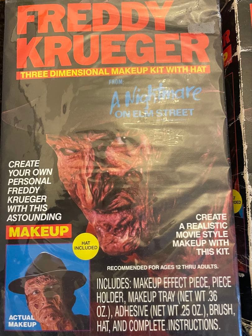 エルム街の悪夢Freddy Krueger MAKEUP ビンテージ　2個セット