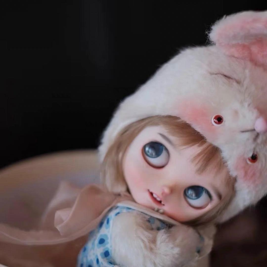 作家様カスタムブライス 笑顔 かわいい 幼い 子供ぽい カスタムドール