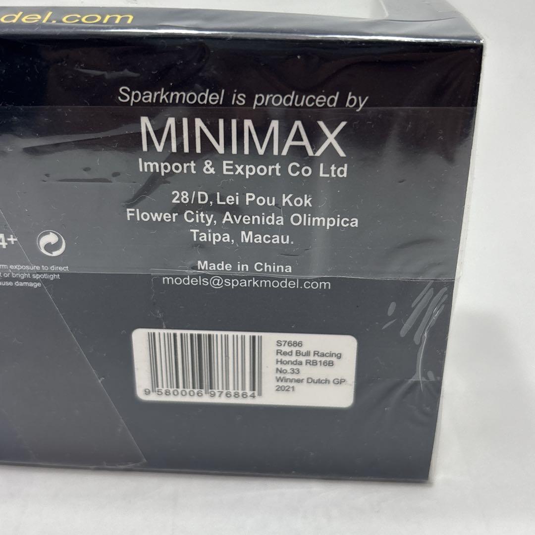 激レア Red Bull RB16B 2021 オランダGP Spark1/43