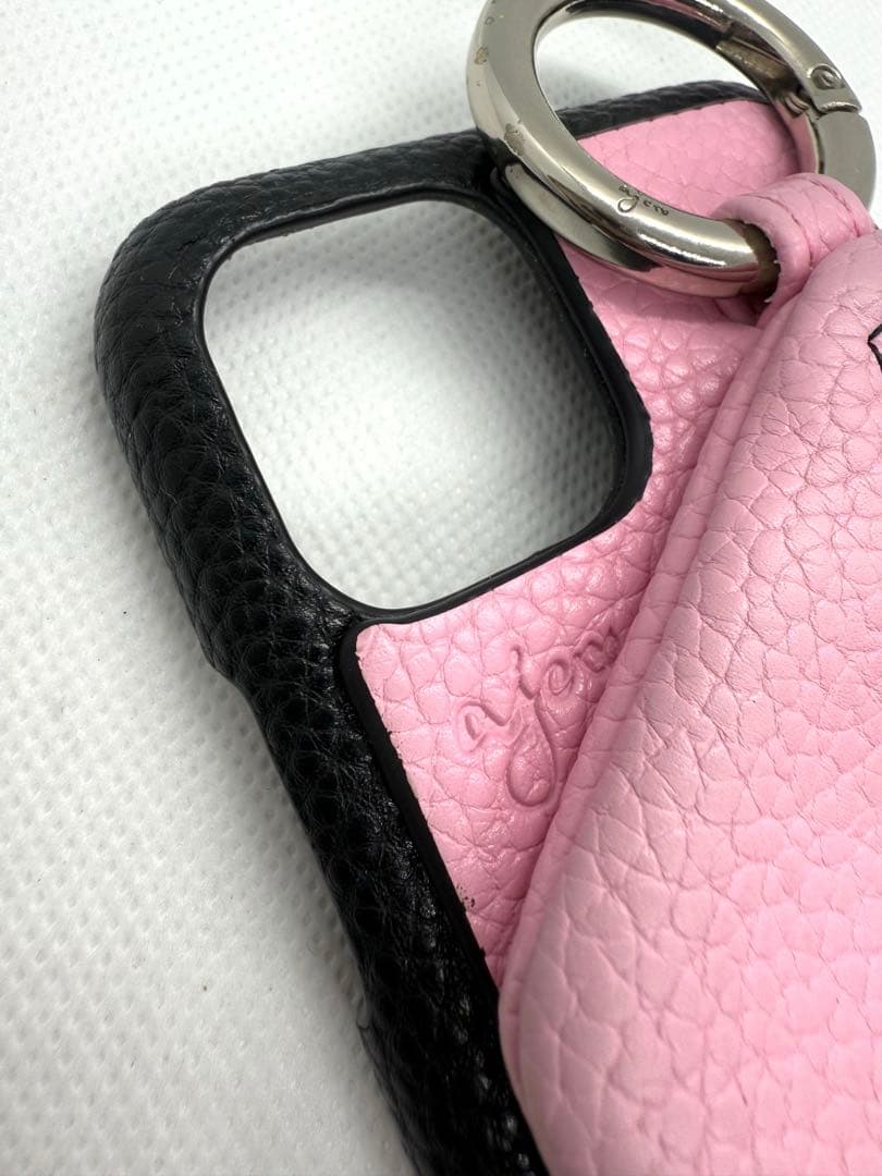 iPhone11pro ajew エジュー ケース ピンクブラック