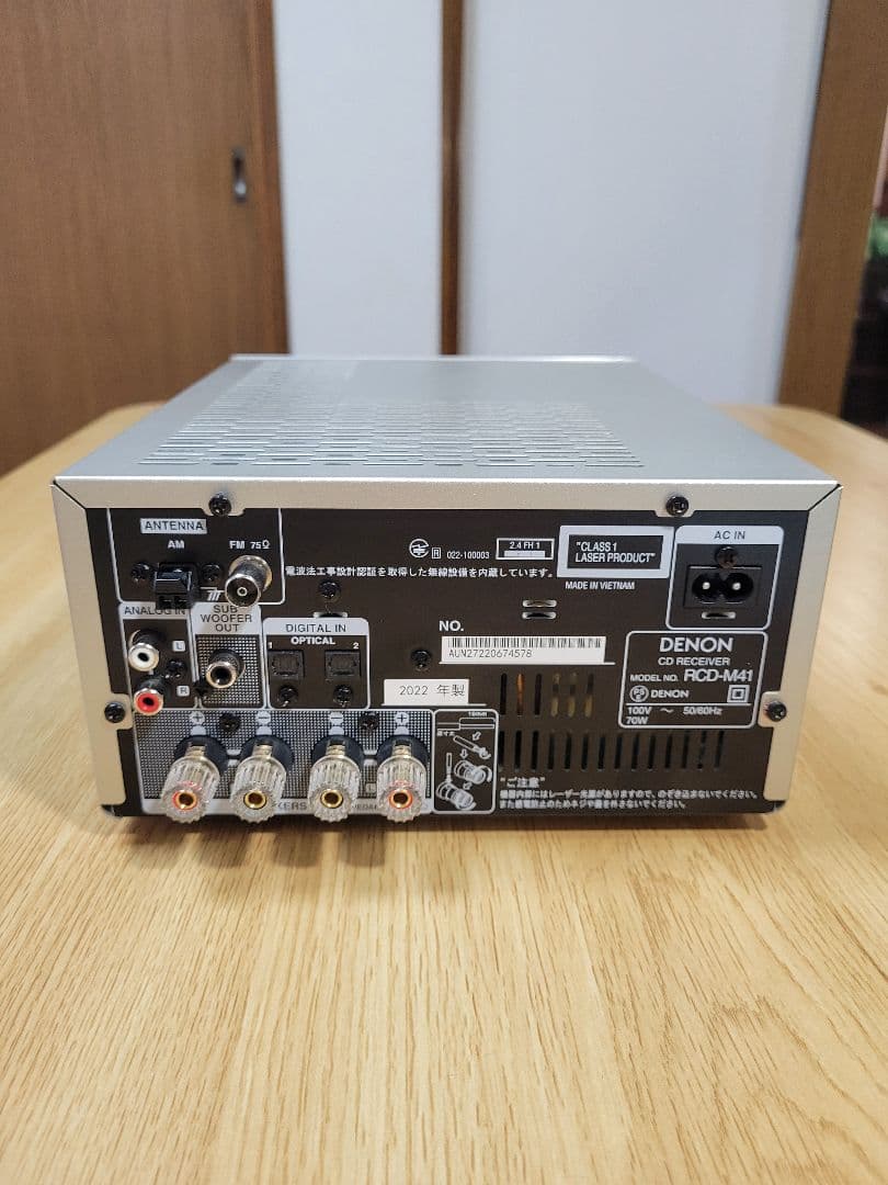 DENON CDレシーバー RCD-M41 2022年製【ジャンク】