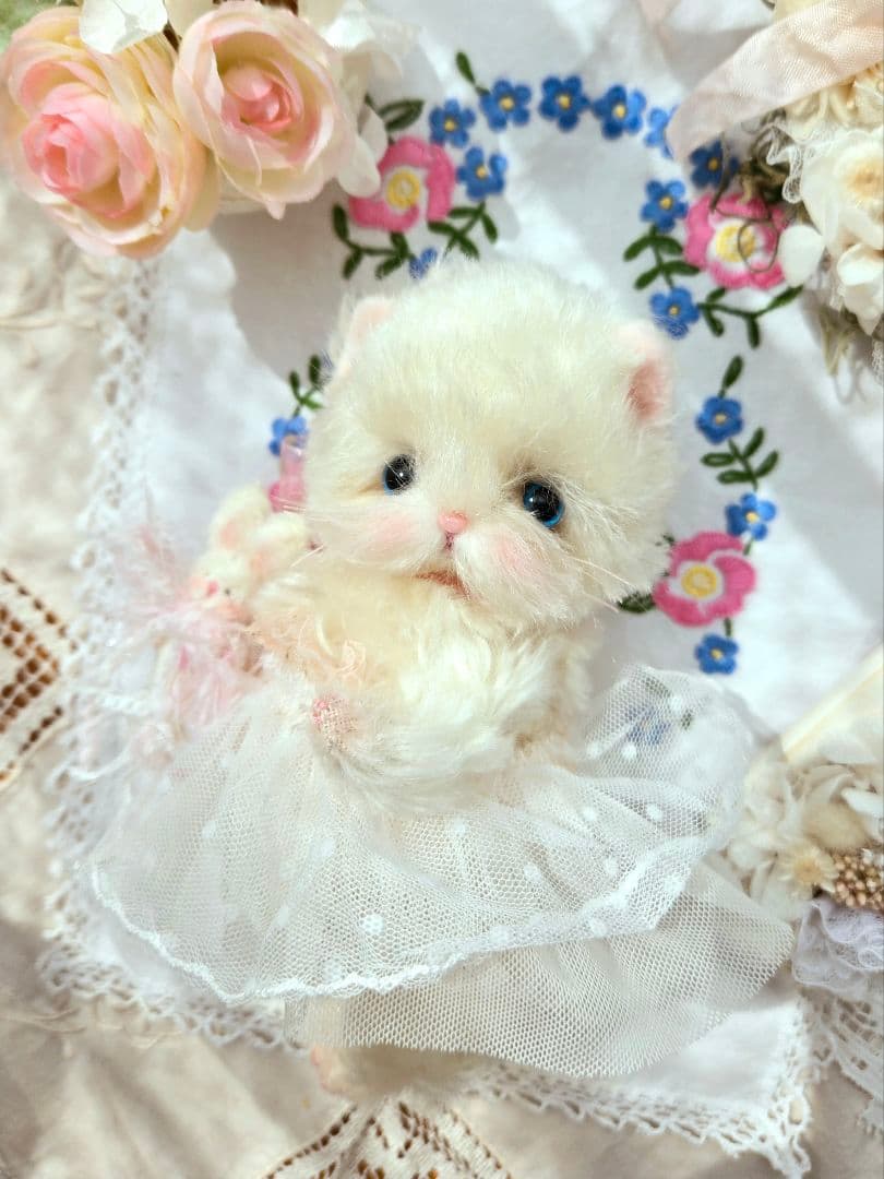 ꫛꫀꪝ ふわふわこねこちゃん♡ テディベア