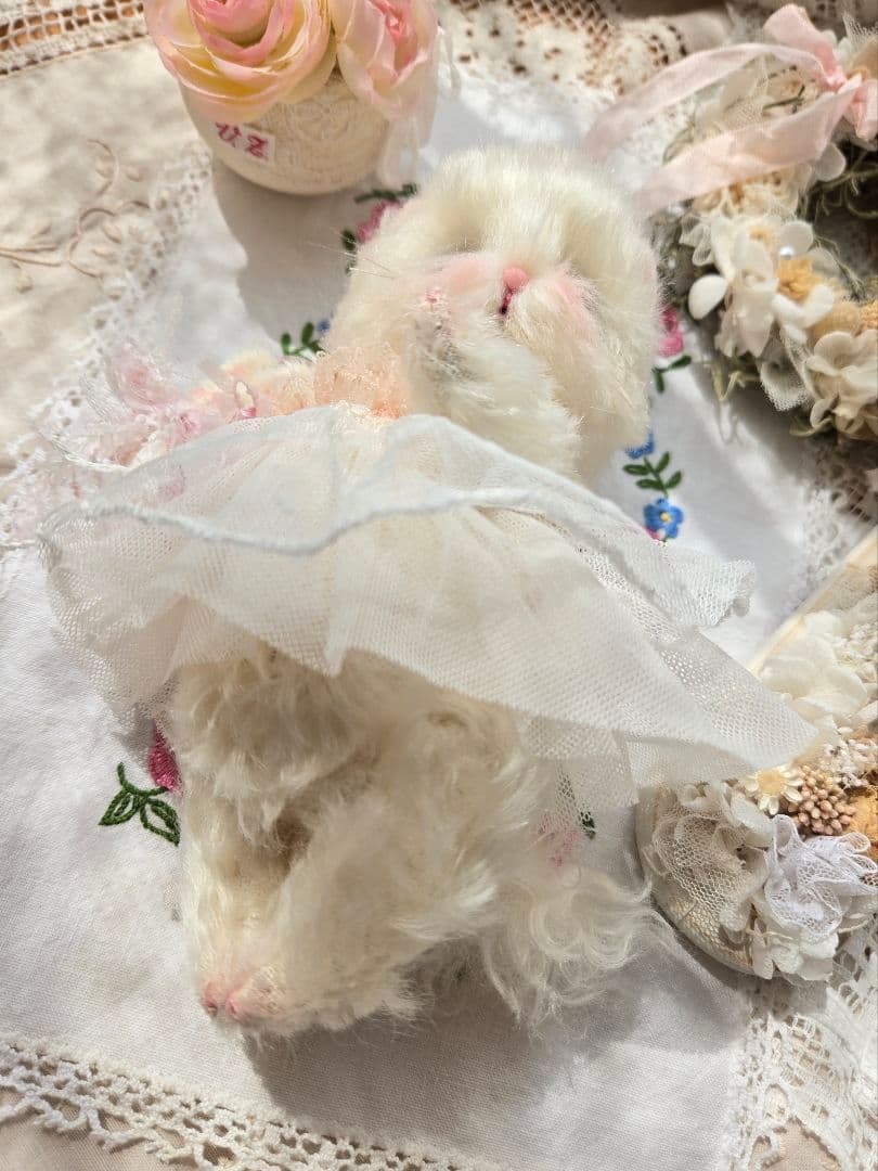 ꫛꫀꪝ ふわふわこねこちゃん♡ テディベア