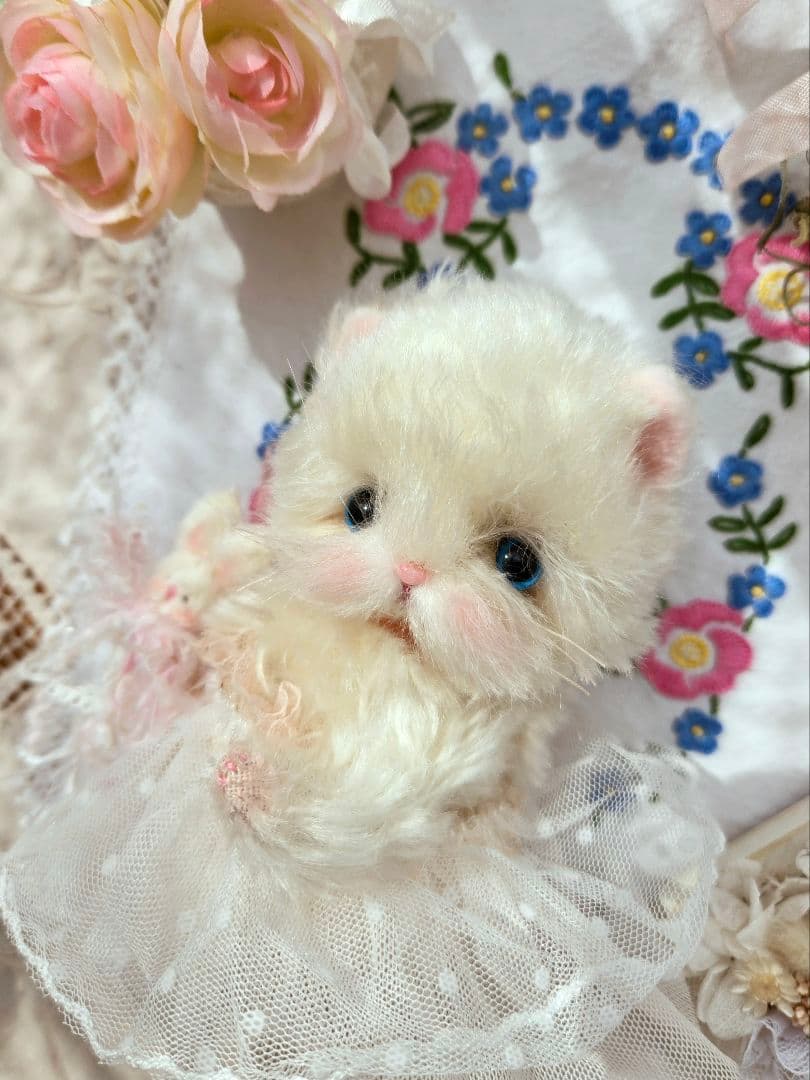 ꫛꫀꪝ ふわふわこねこちゃん♡ テディベア