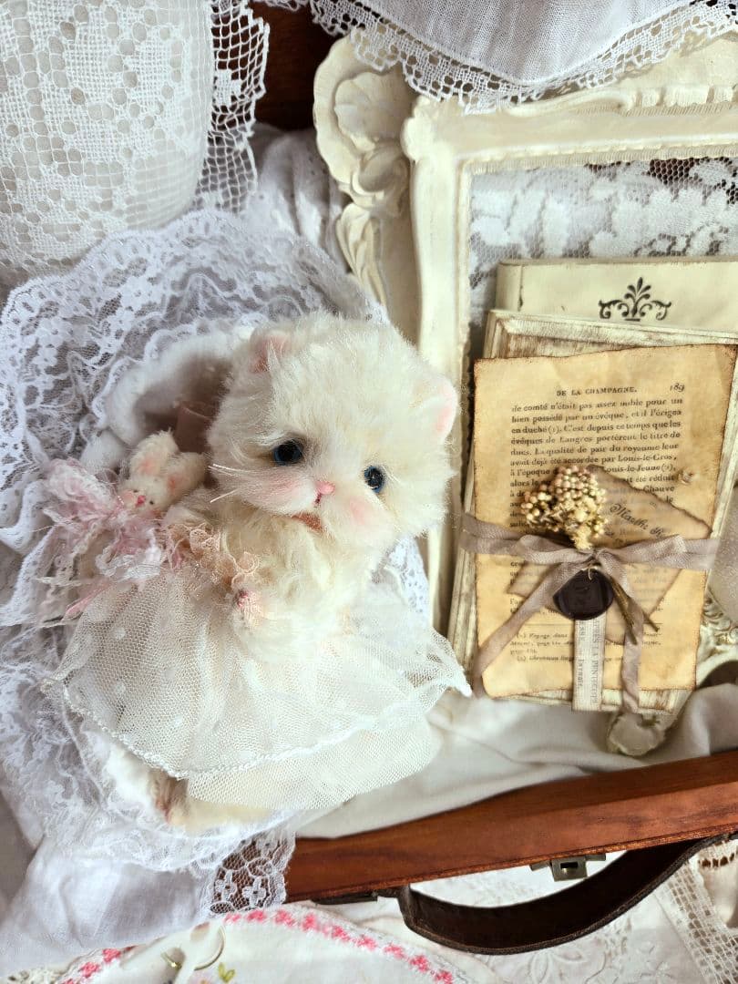 ꫛꫀꪝ ふわふわこねこちゃん♡ テディベア