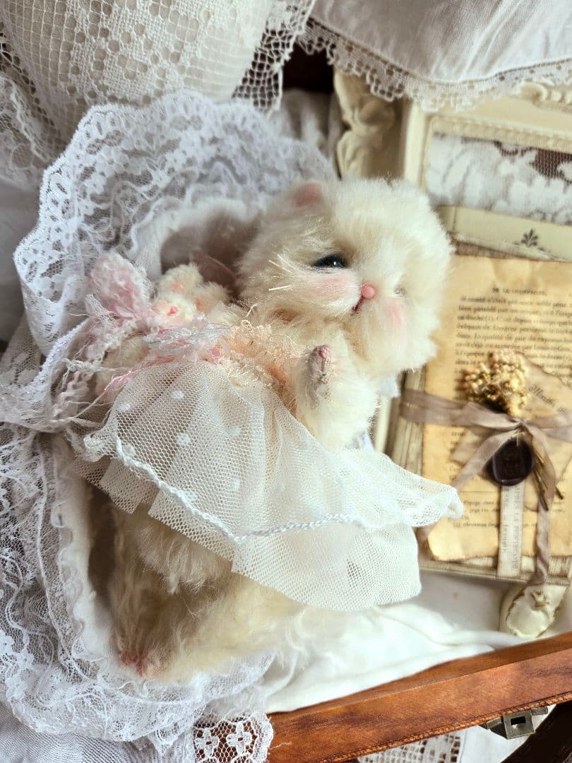 ꫛꫀꪝ ふわふわこねこちゃん♡ テディベア