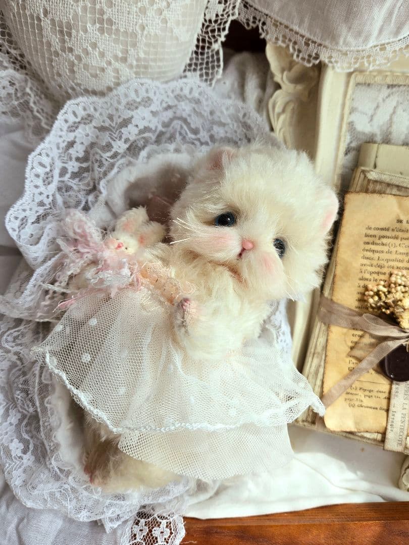 ꫛꫀꪝ ふわふわこねこちゃん♡ テディベア