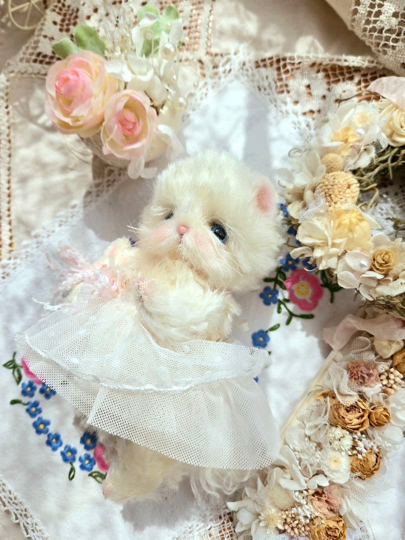 ꫛꫀꪝ ふわふわこねこちゃん♡ テディベア
