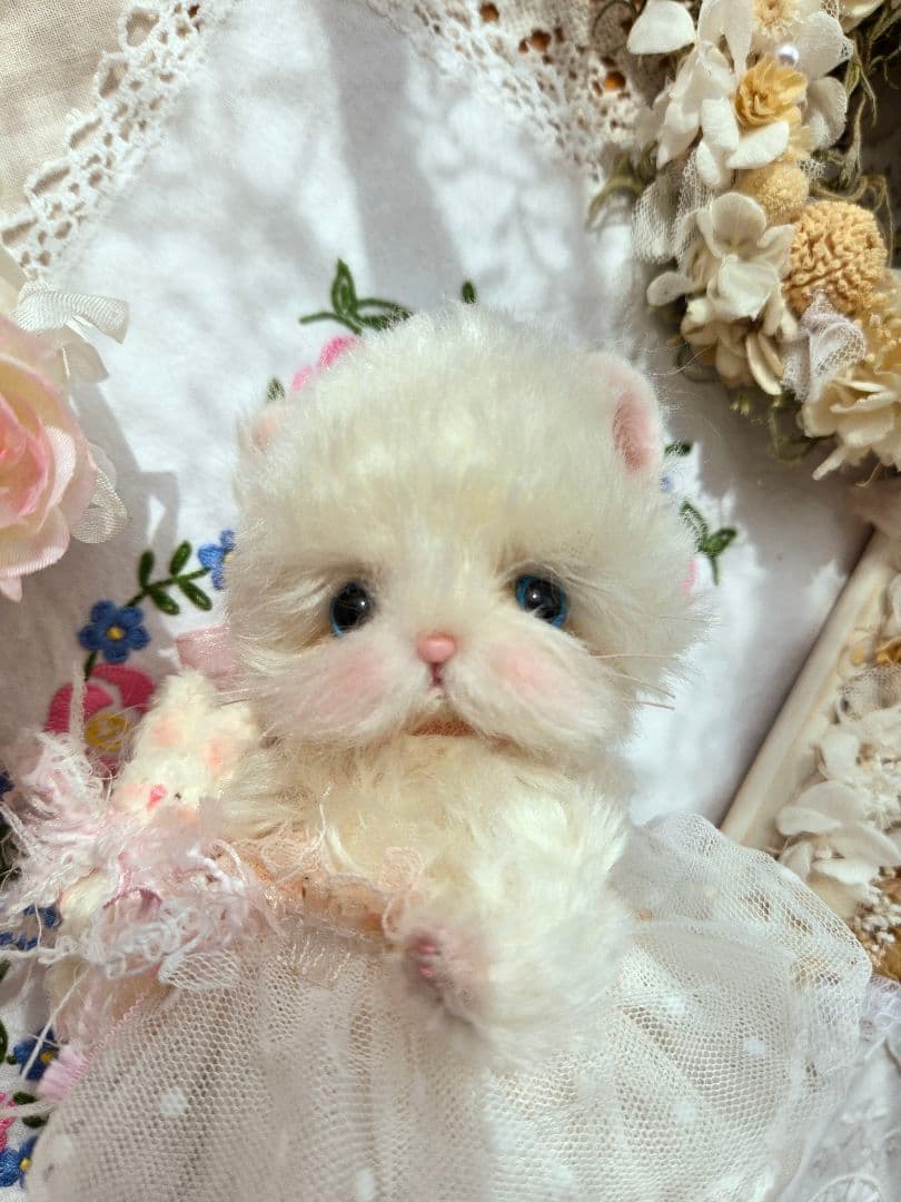 ꫛꫀꪝ ふわふわこねこちゃん♡ テディベア