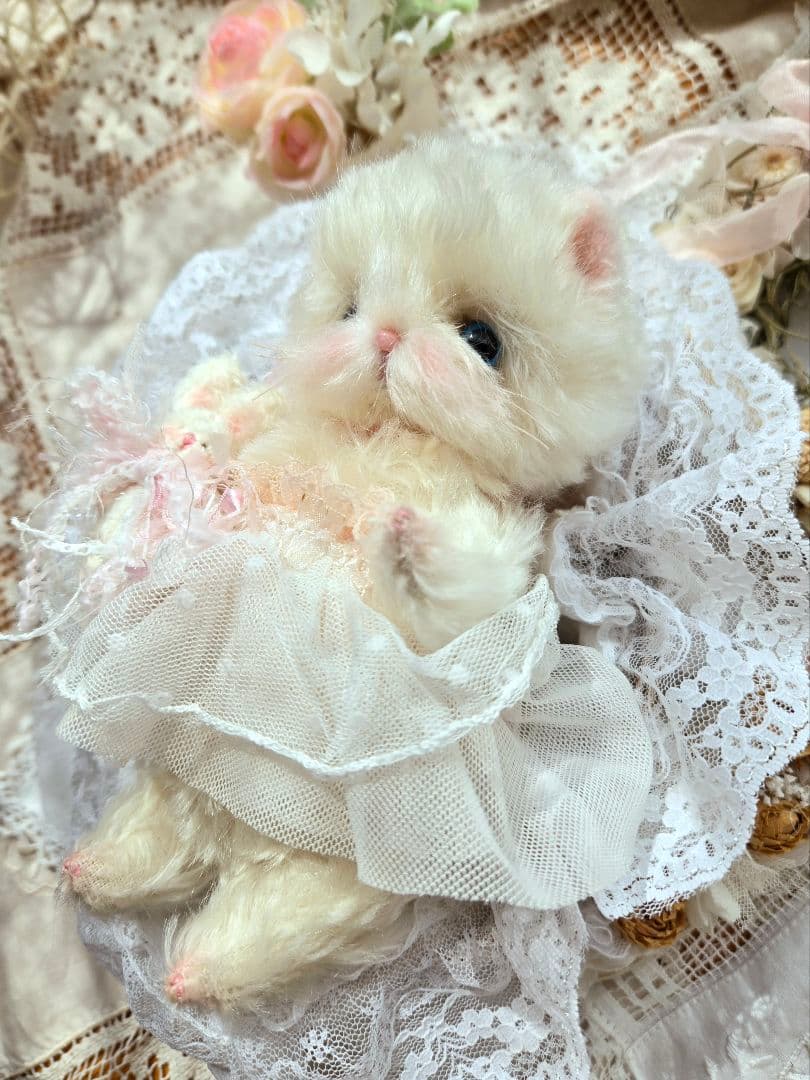 ꫛꫀꪝ ふわふわこねこちゃん♡ テディベア