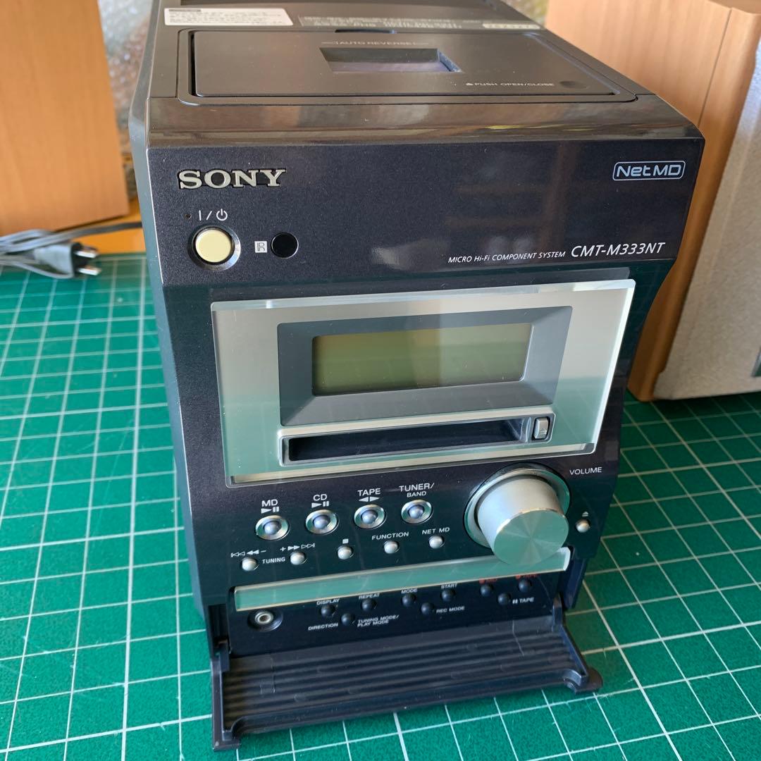 SONY ミニコンポ　CMT-M333NT CD・MD・カセットデッキ