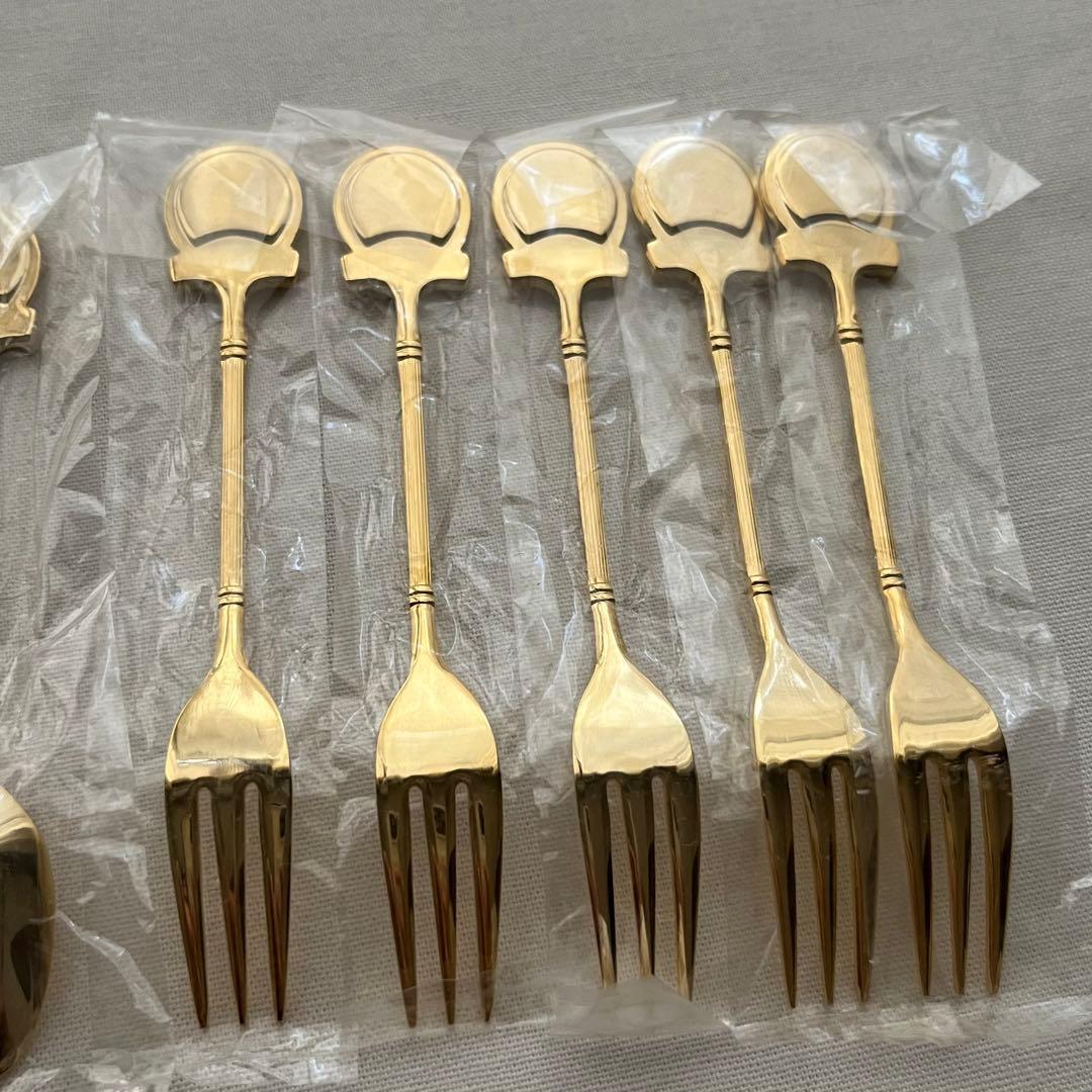 ブランベリーヘッジ Brambly Hedge 金色 フォーク スプーン