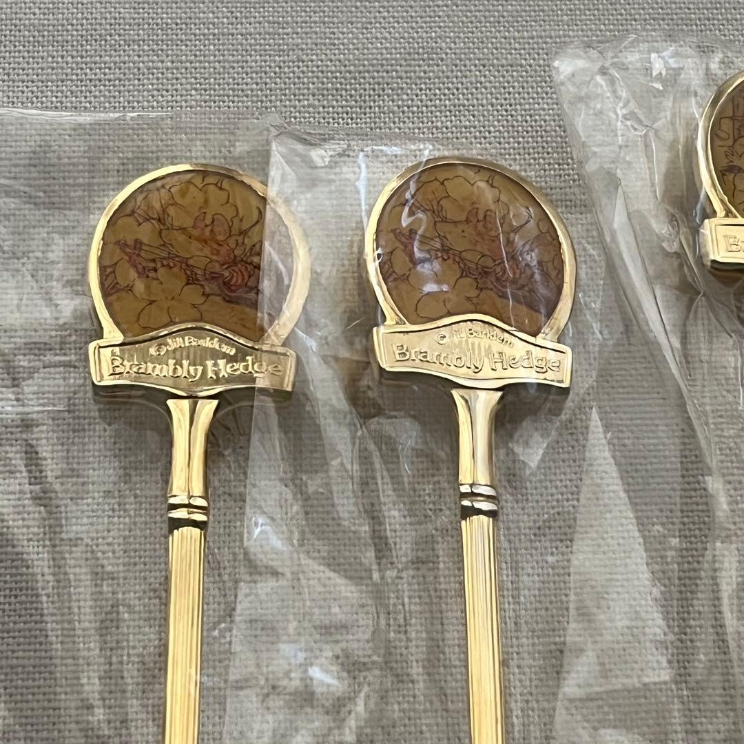 ブランベリーヘッジ Brambly Hedge 金色 フォーク スプーン