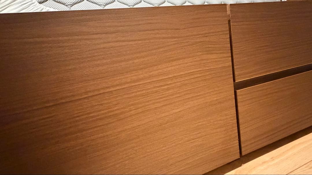 ニトリシングルベッドフレーム 圧倒的収納力（引出5杯&床板下:総容量495Ｌ）