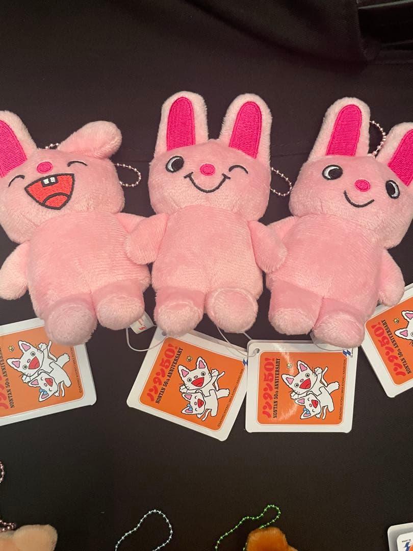 ノンタン 仲間たち全員集合マスコット　ぬいぐるみ50th anniversary