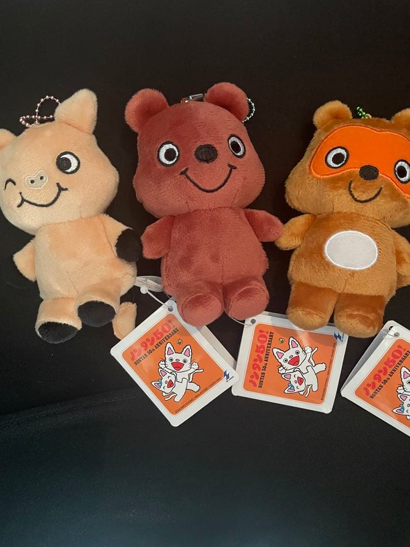 ノンタン 仲間たち全員集合マスコット　ぬいぐるみ50th anniversary