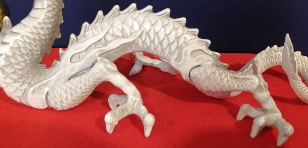 セール！白の龍　開運龍　置物　白の開運龍