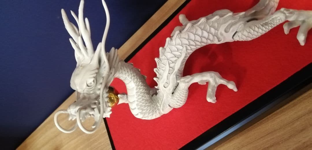 セール！白の龍　開運龍　置物　白の開運龍