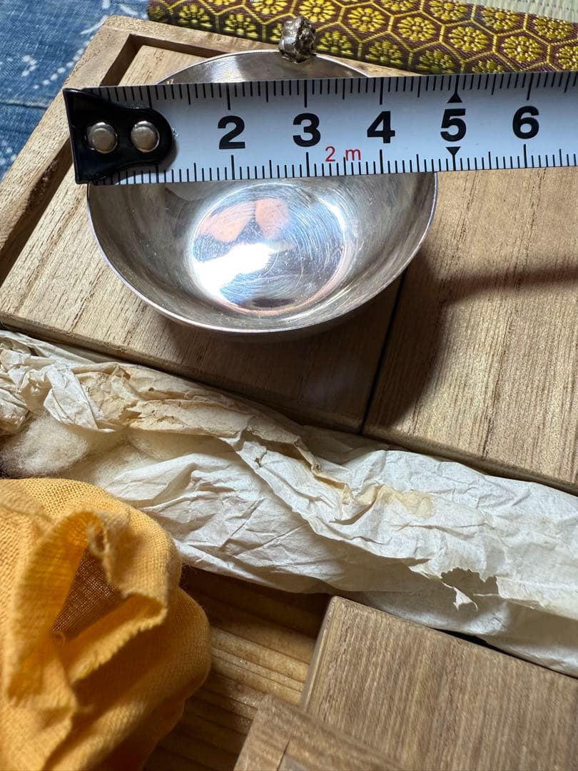 純銀お猪口セット、サイン藏