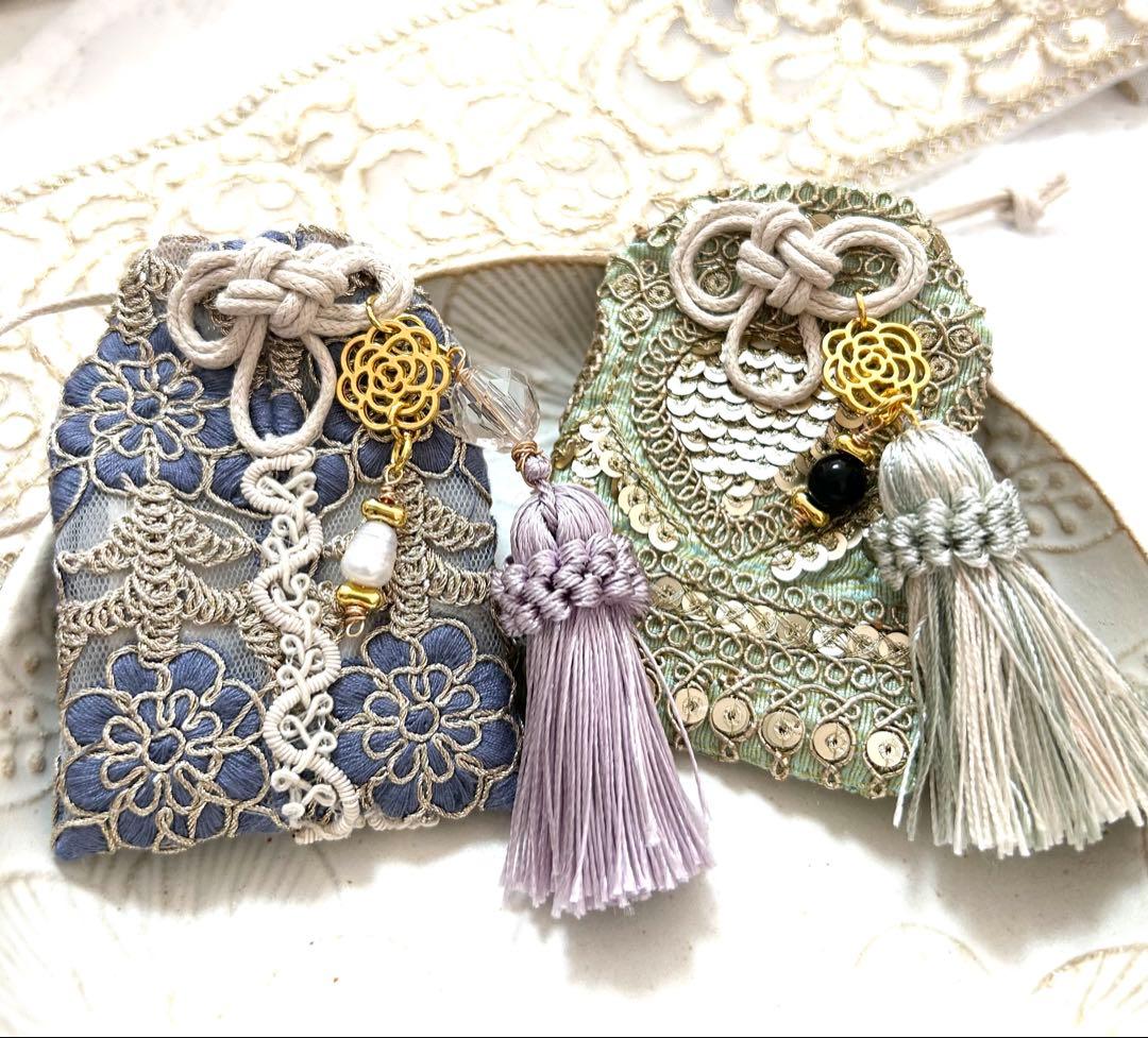 luna様♥️オーダーページ♥️インド刺繍リボンお守り♥️
