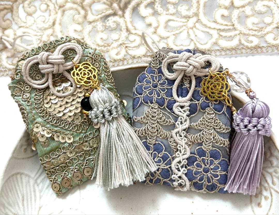 luna様♥️オーダーページ♥️インド刺繍リボンお守り♥️