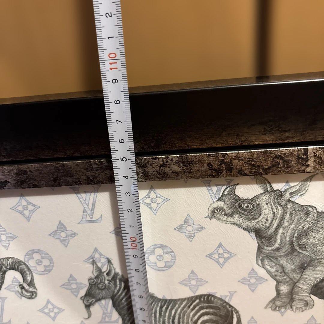 モノグラム 大型 アートパネル サファリ 動物 109センチ savane