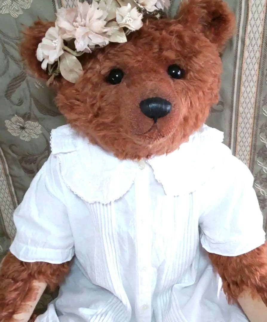 ケイタベア　61cm　ビッグベア　KEITA BEAR　花冠、ドレス、着物付き