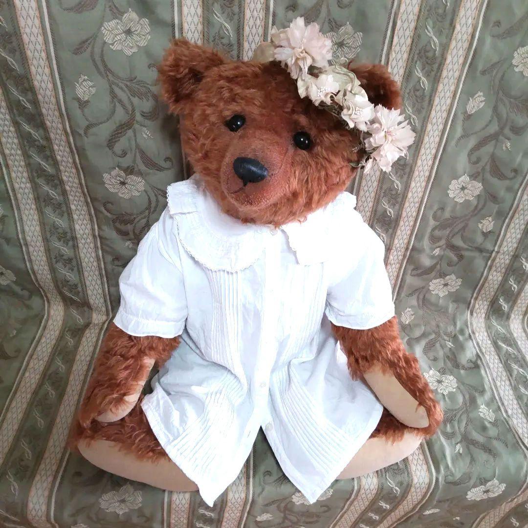 ケイタベア　61cm　ビッグベア　KEITA BEAR　花冠、ドレス、着物付き