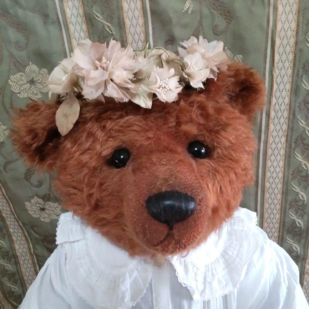 ケイタベア　61cm　ビッグベア　KEITA BEAR　花冠、ドレス、着物付き