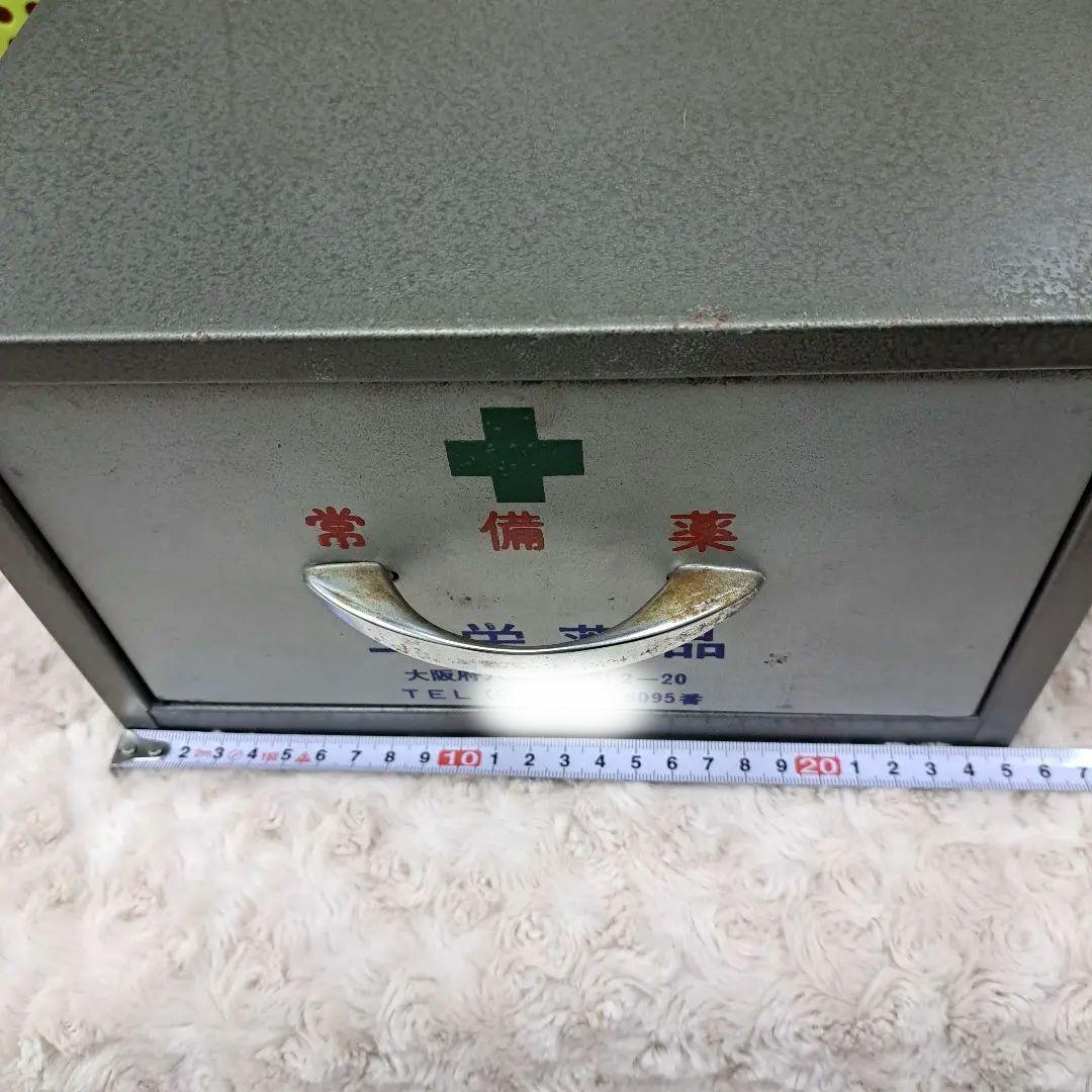 鉄製と木製　薬箱　昭和　レトロ